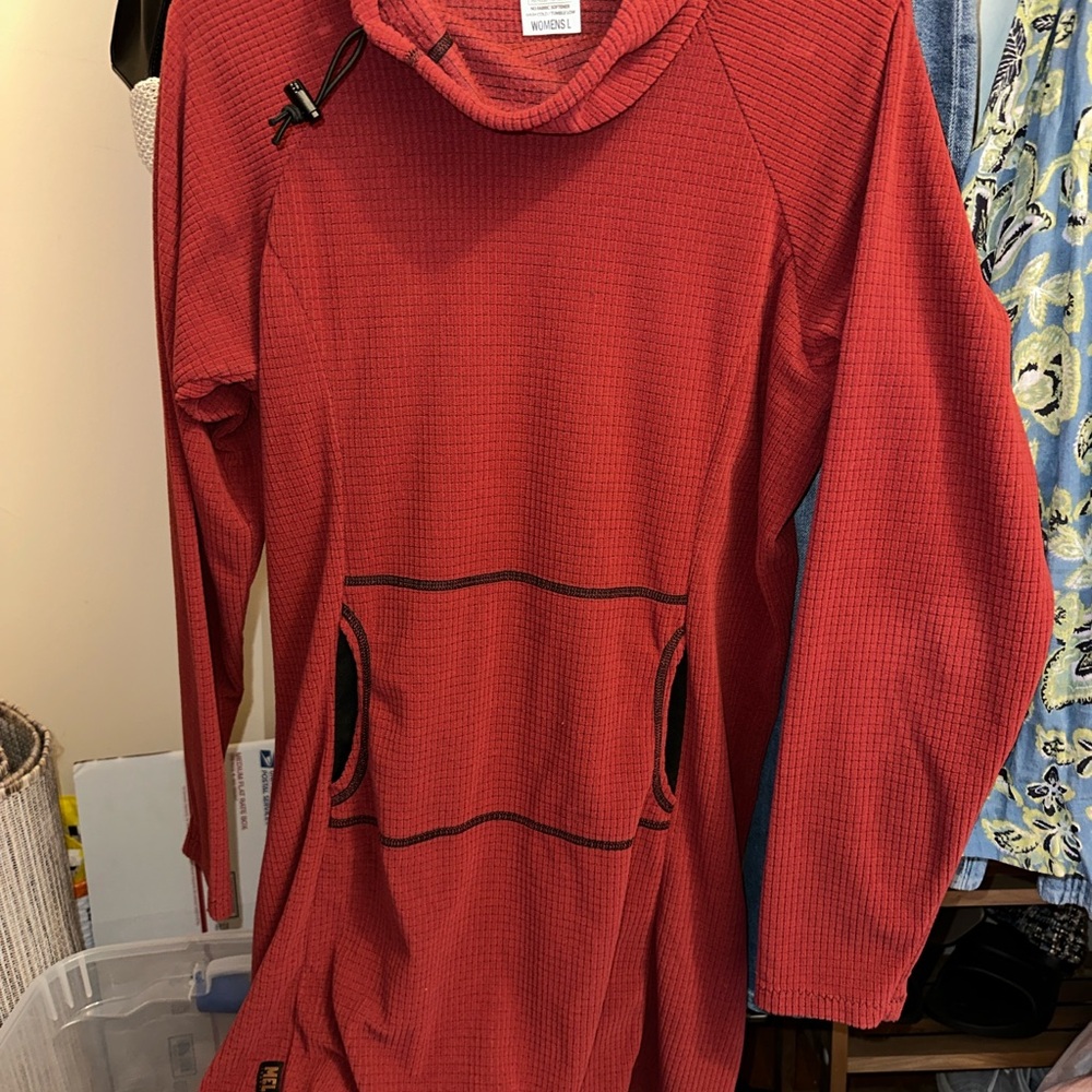 Melanzana Micro Grid Dress V2 Large Red